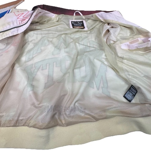 Rick And Morty Members Only Jacket - M Rare Adult Swim Lightweight Full Zip EUC - Picture 16 of 16